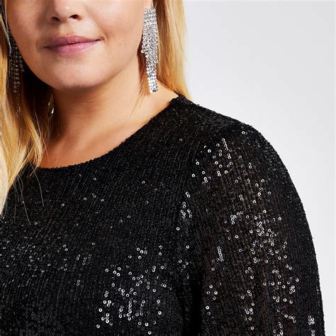 myer street fashion sequin top.